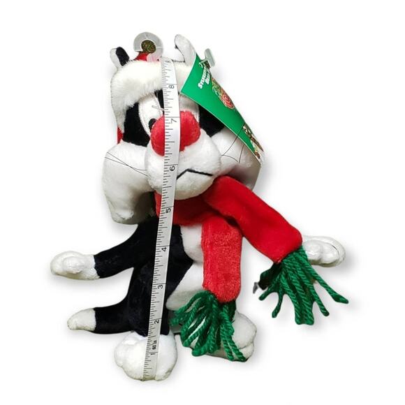 Warner Brothers Sylvester Santa Bean Bag Toy Plush • Christmas Stuffed Plush - Picture 7 of 7
